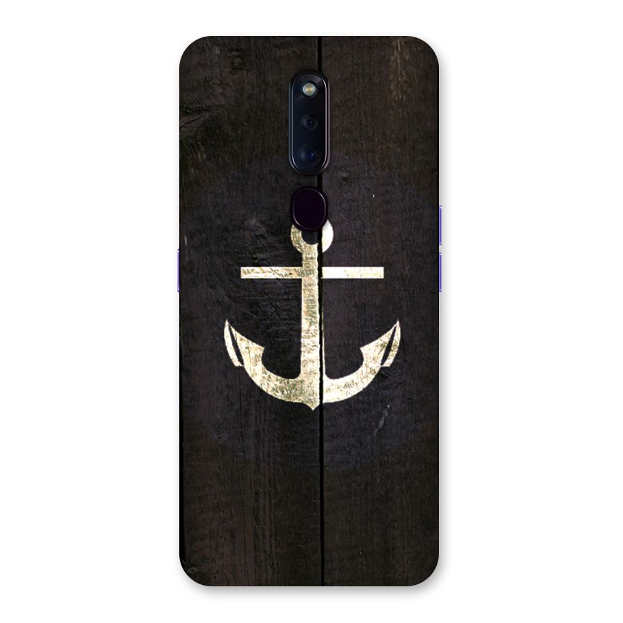 Wood Anchor Back Case for Oppo F11 Pro
