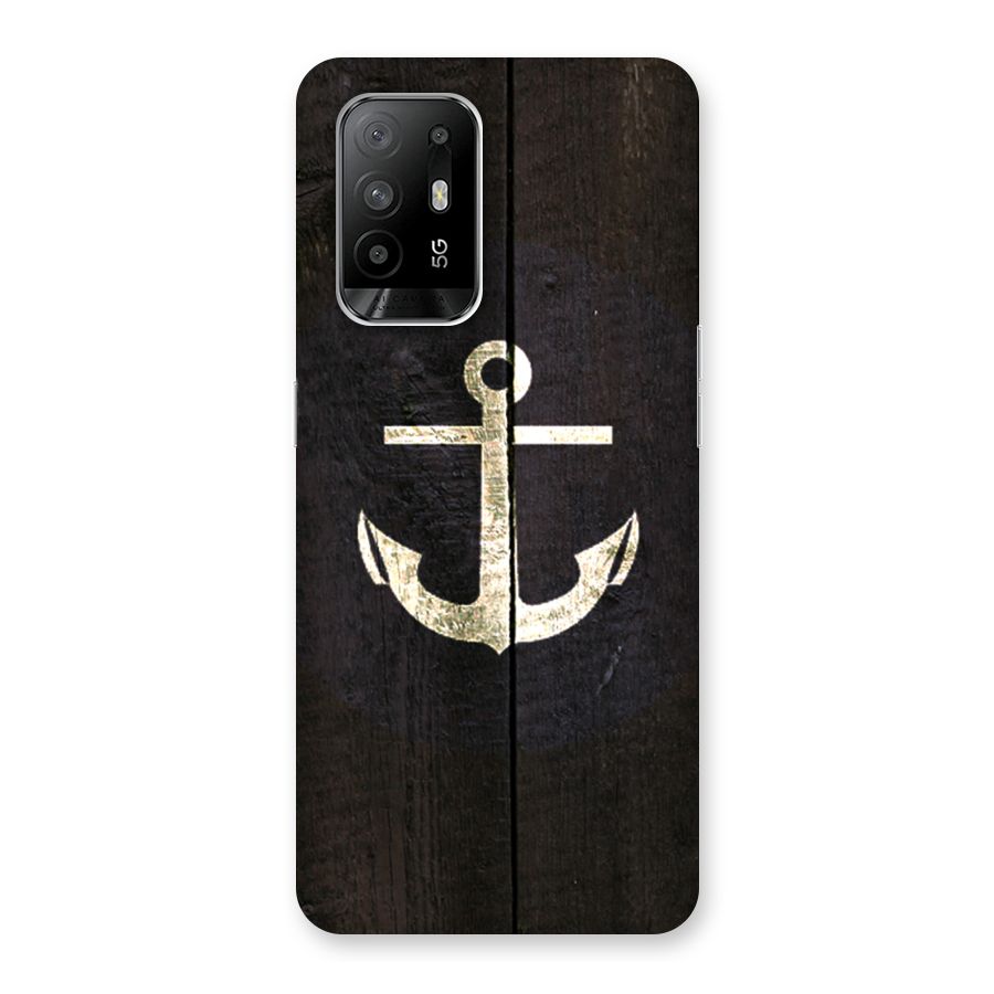Wood Anchor Back Case for Oppo F19 Pro Plus 5G