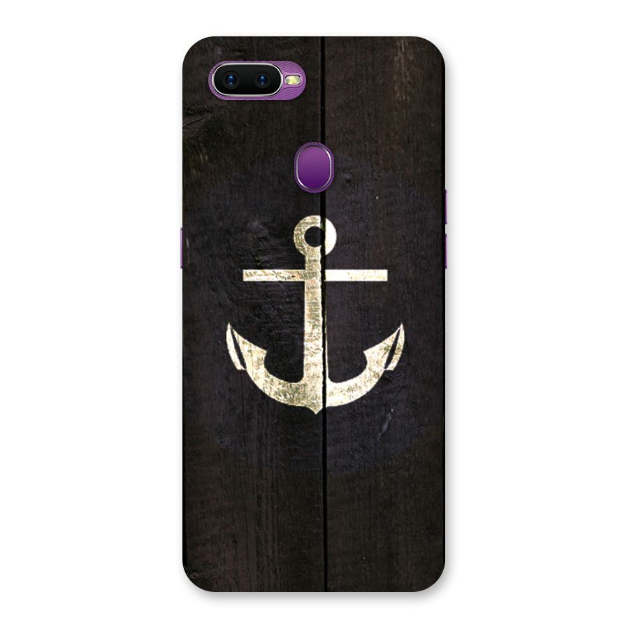 Wood Anchor Back Case for Oppo F9