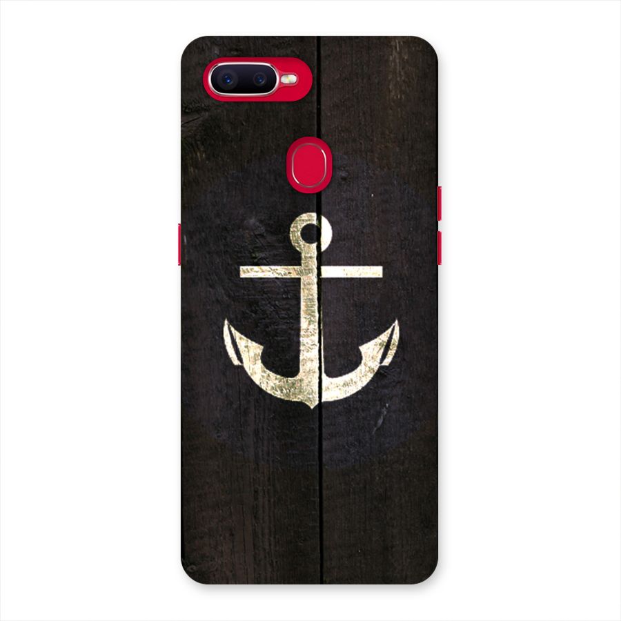 Wood Anchor Back Case for Oppo F9 Pro