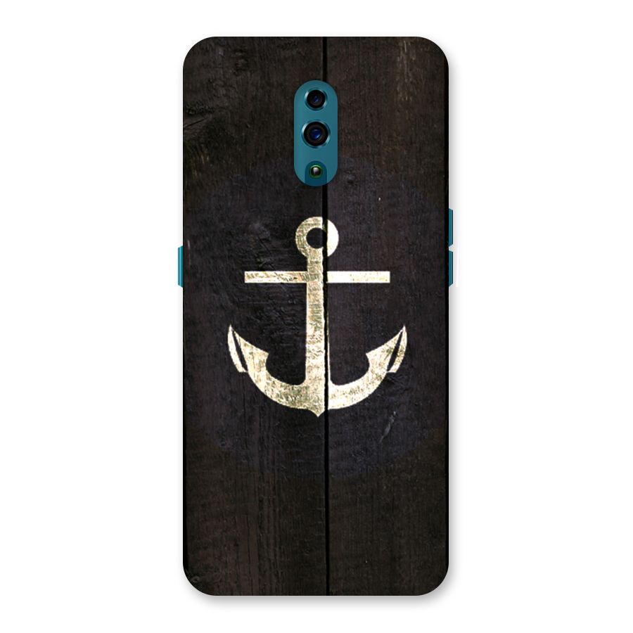 Wood Anchor Back Case for Oppo Reno