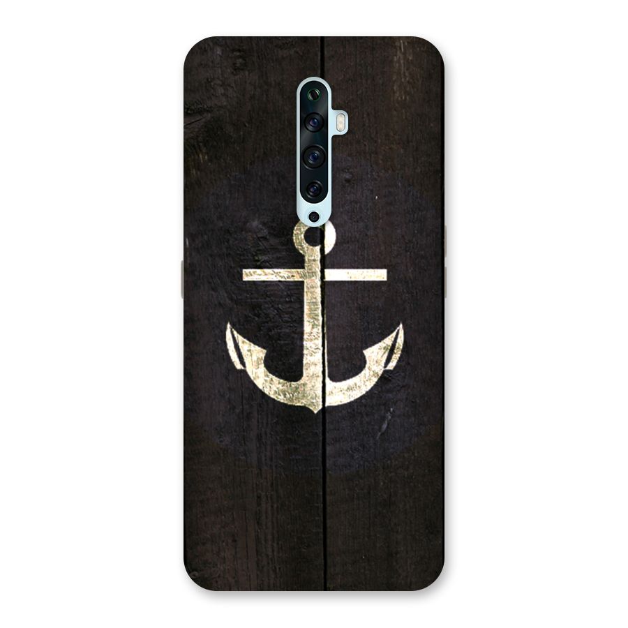 Wood Anchor Back Case for Oppo Reno2 F