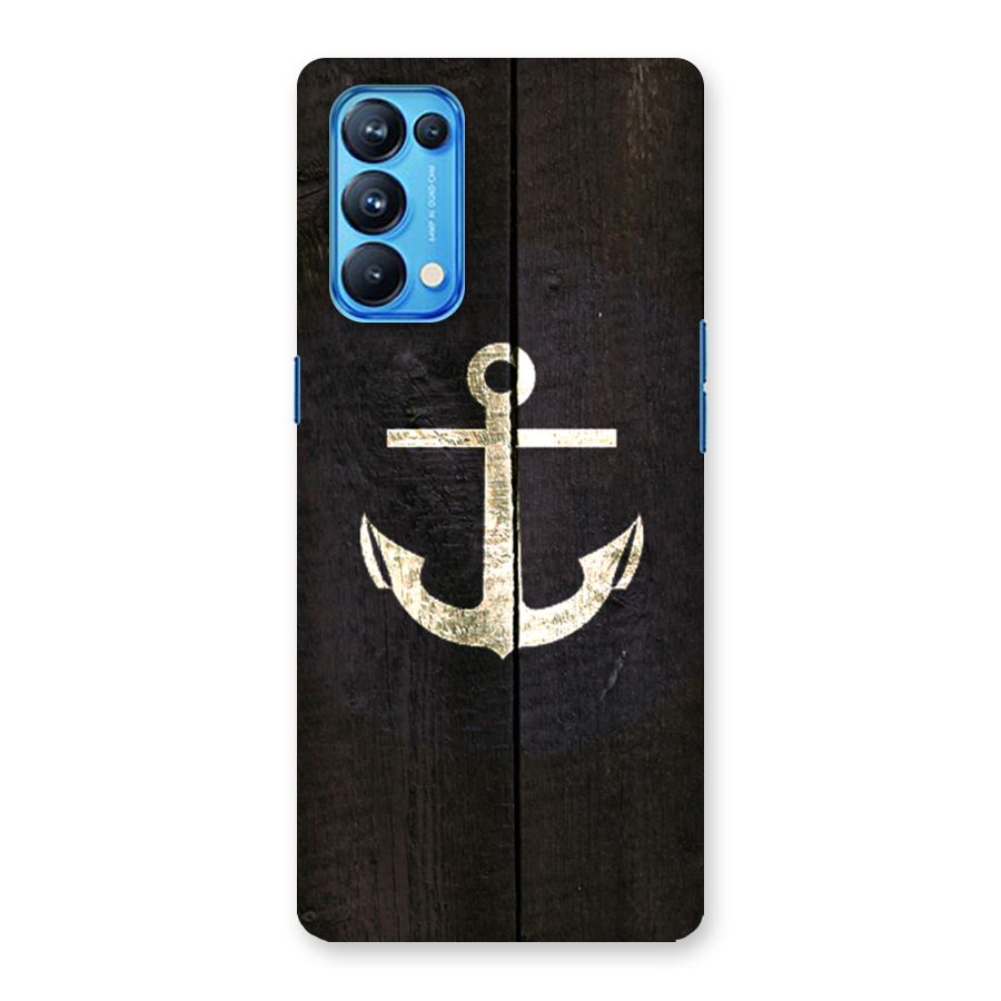 Wood Anchor Back Case for Oppo Reno5 Pro 5G