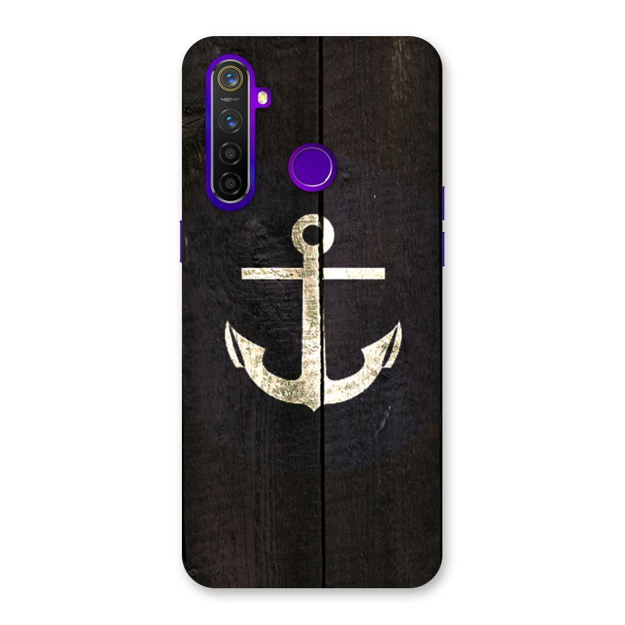 Wood Anchor Back Case for Realme 5 Pro