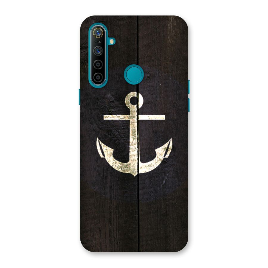 Wood Anchor Back Case for Realme 5i