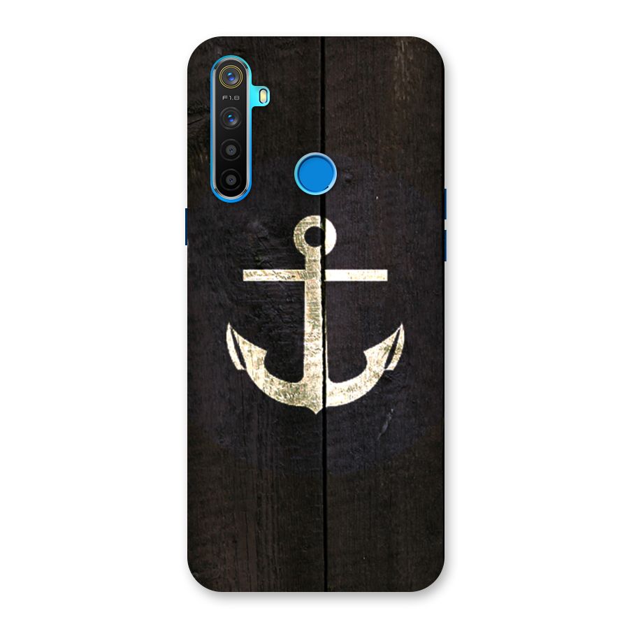 Wood Anchor Back Case for Realme 5s