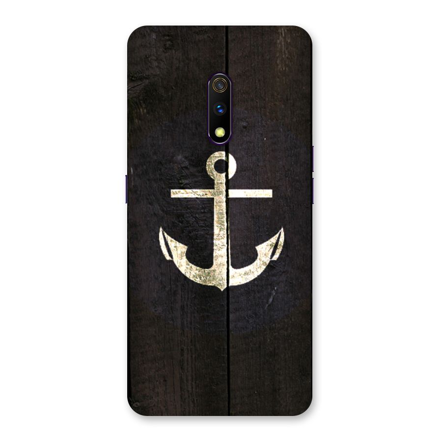Wood Anchor Back Case for Realme X