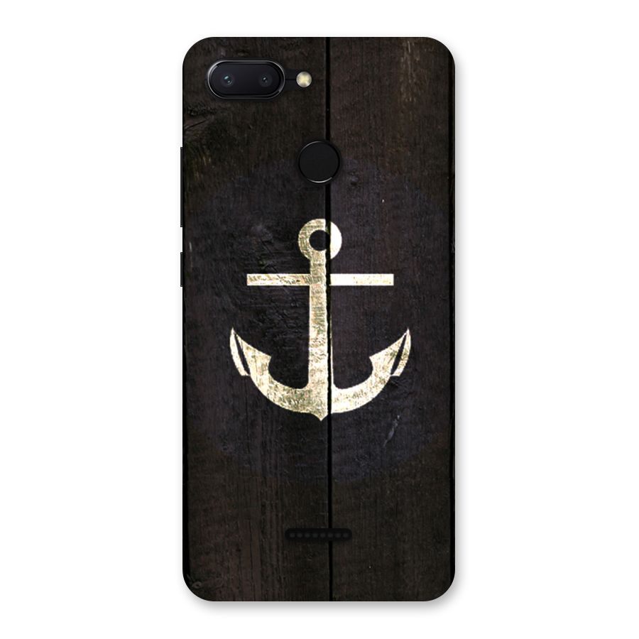 Wood Anchor Back Case for Redmi 6