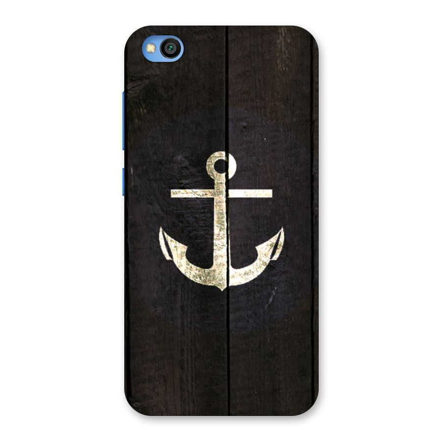 Wood Anchor Back Case for Redmi Go