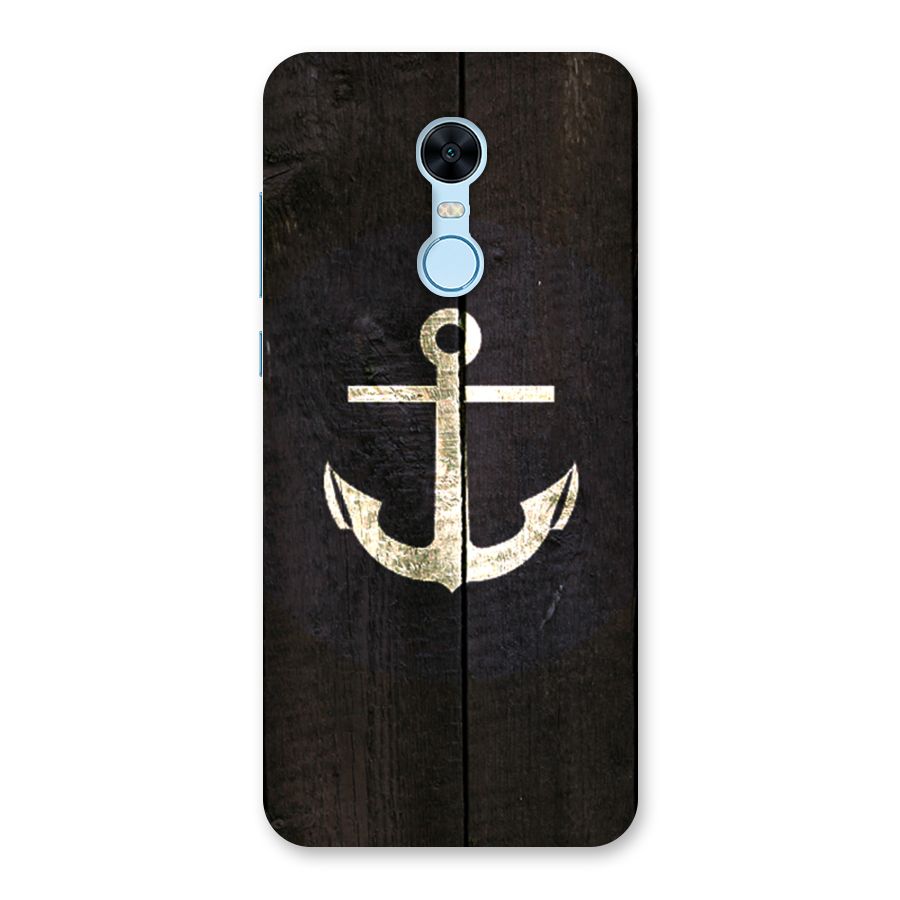Wood Anchor Back Case for Redmi Note 5