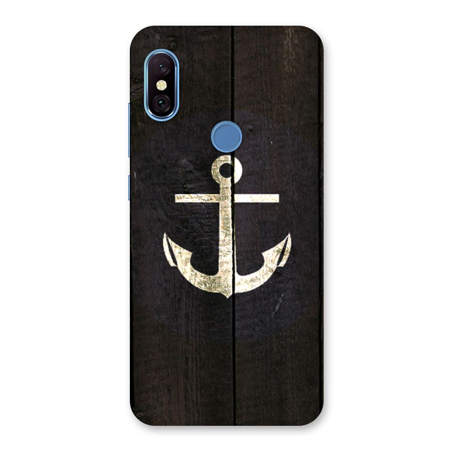 Wood Anchor Back Case for Redmi Note 6 Pro
