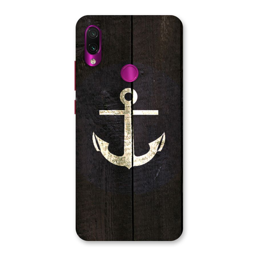 Wood Anchor Back Case for Redmi Note 7 Pro