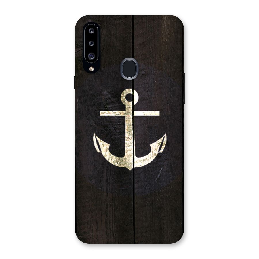 Wood Anchor Back Case for Samsung Galaxy A20s