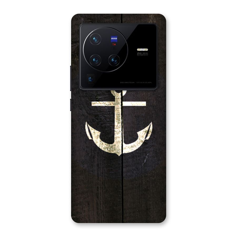 Wood Anchor Back Case for Vivo X80 Pro
