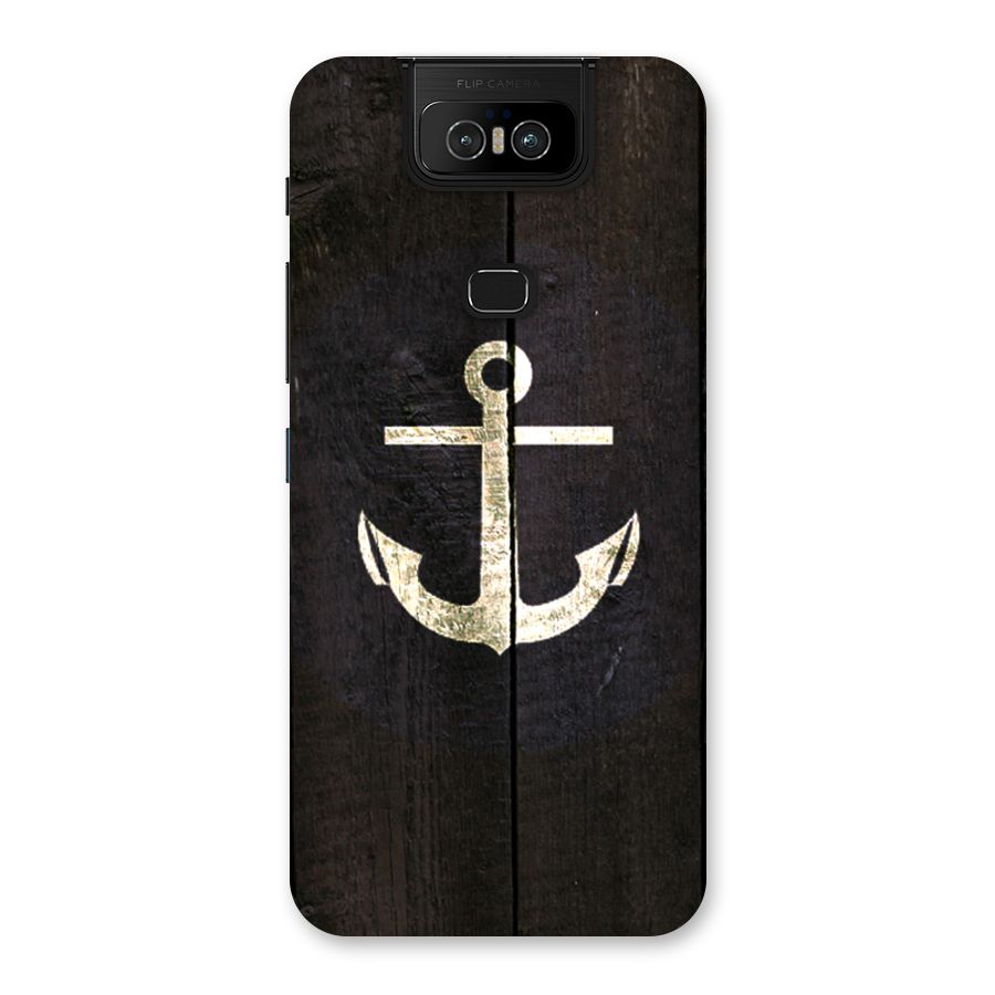 Wood Anchor Back Case for Zenfone 6z
