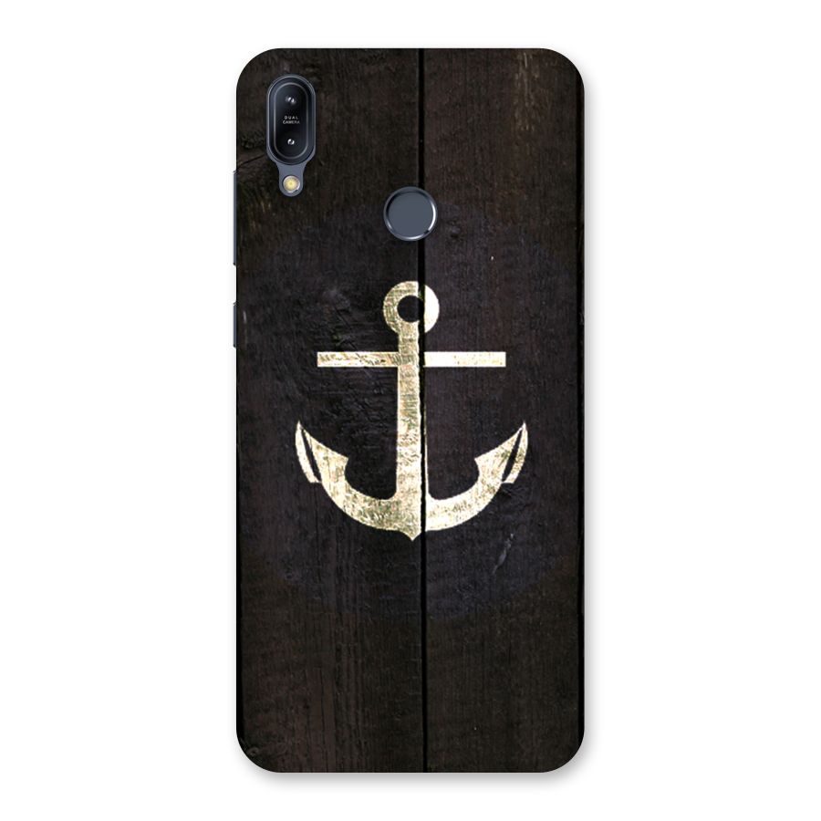 Wood Anchor Back Case for Zenfone Max M2