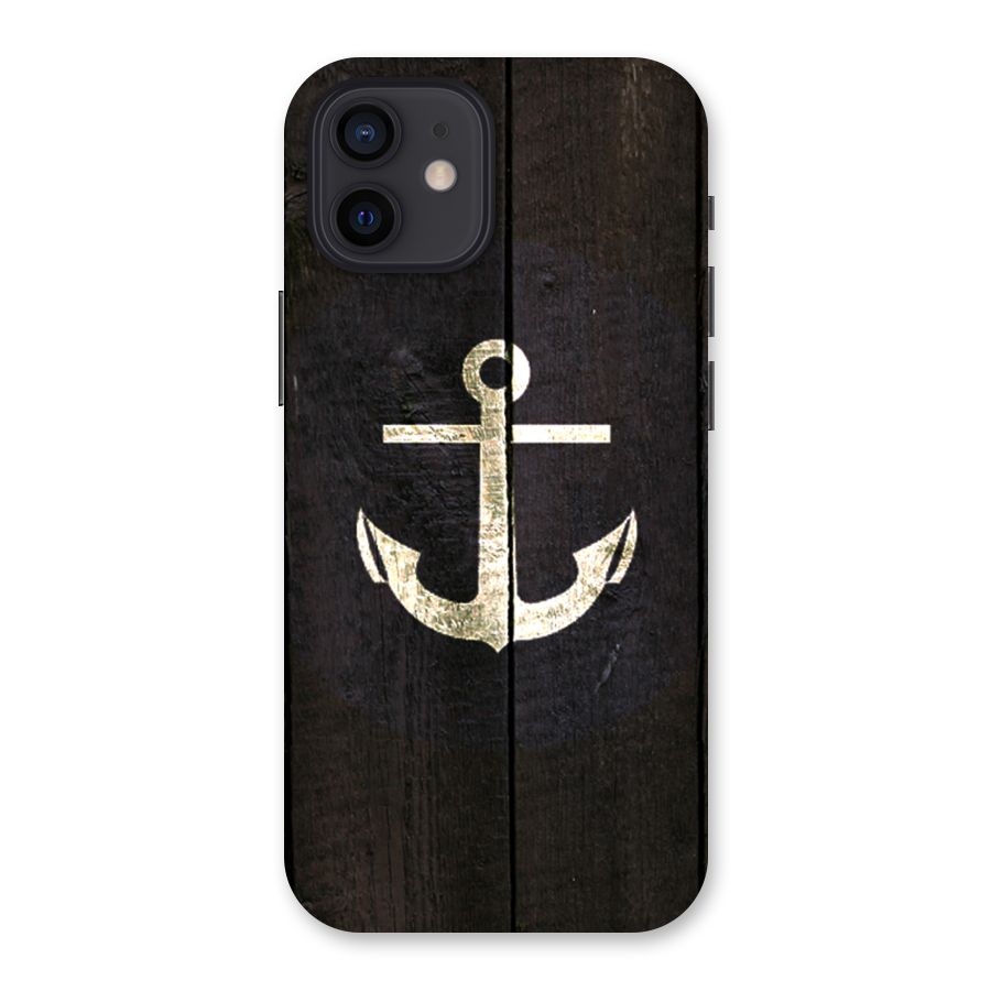 Wood Anchor Back Case for iPhone 12