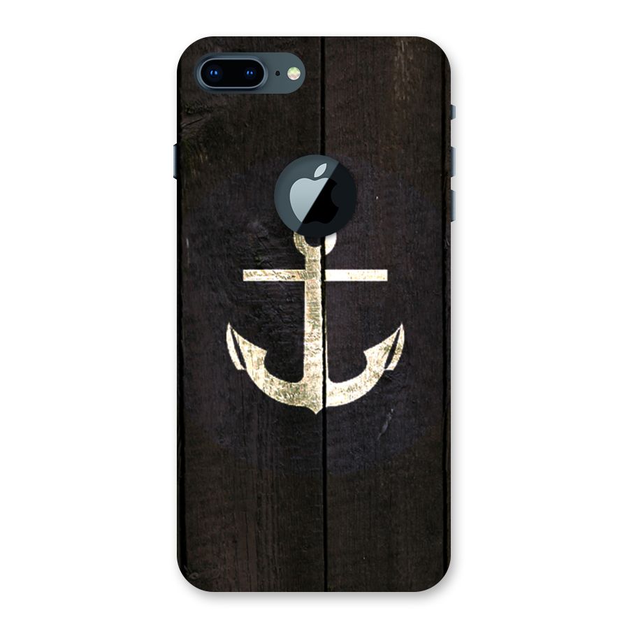 Wood Anchor Back Case for iPhone 7 Plus Logo Cut