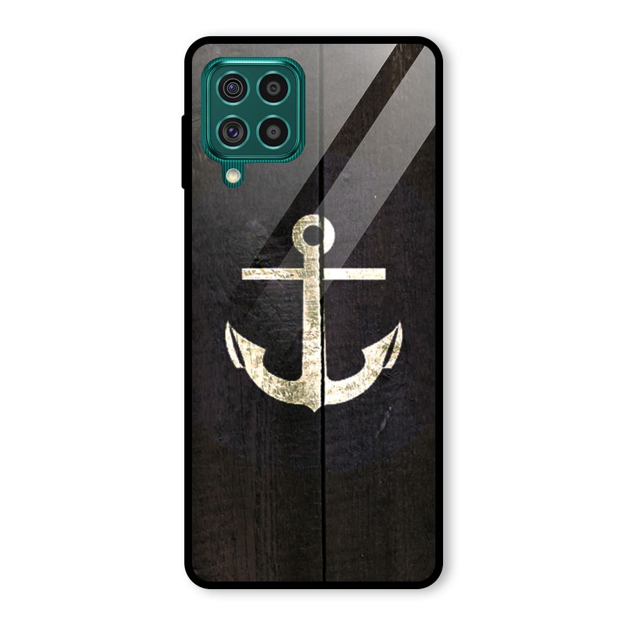 Wood Anchor Glass Back Case for Galaxy F62
