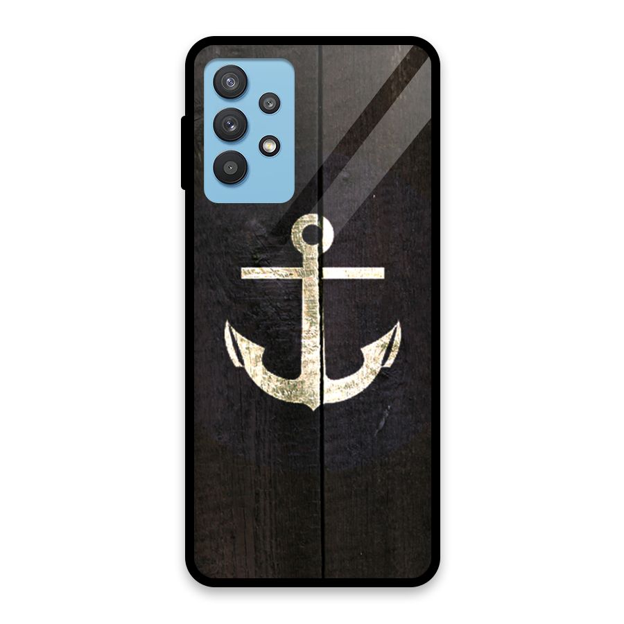 Wood Anchor Glass Back Case for Galaxy M32 5G
