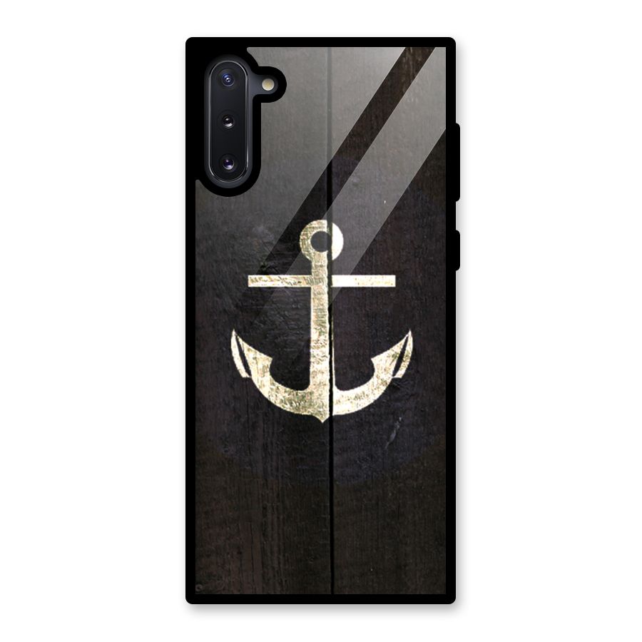 Wood Anchor Glass Back Case for Galaxy Note 10