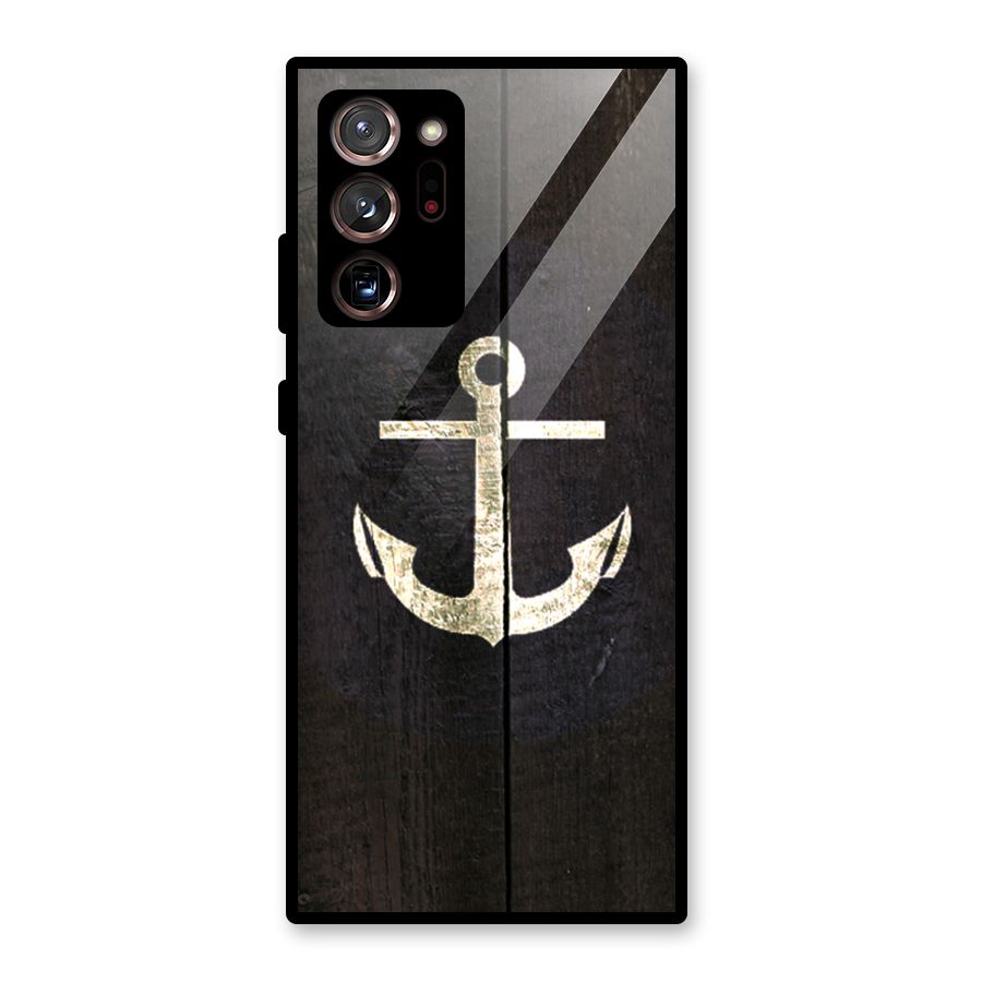 Wood Anchor Glass Back Case for Galaxy Note 20 Ultra