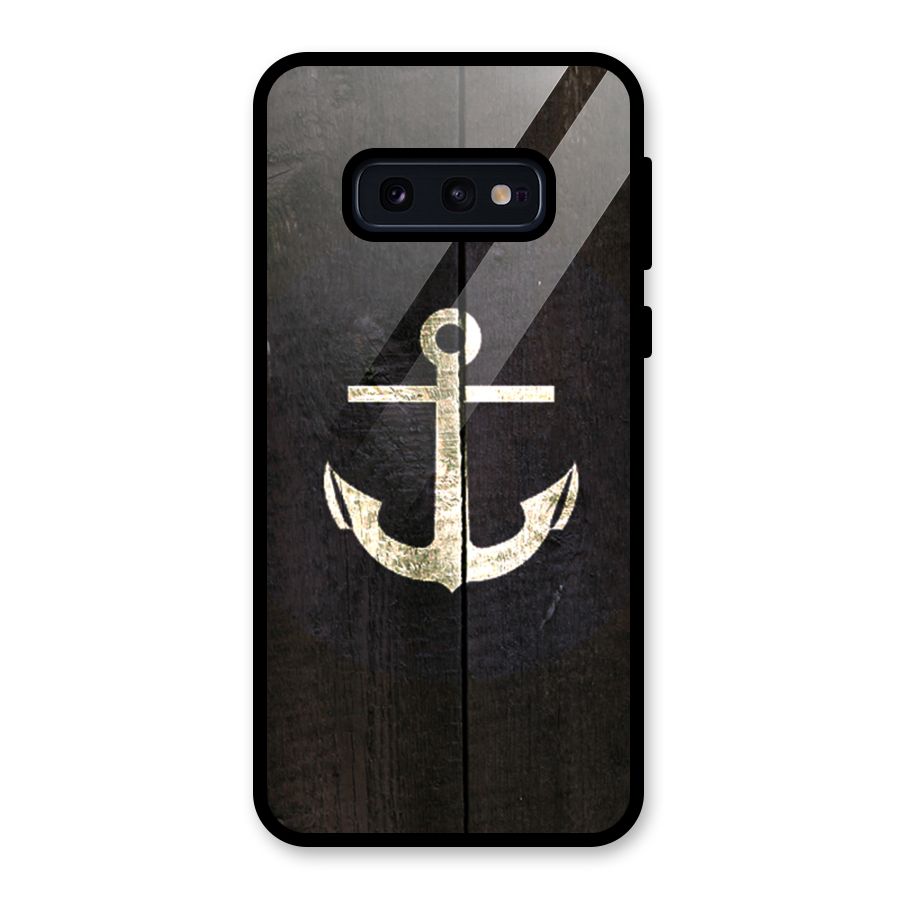 Wood Anchor Glass Back Case for Galaxy S10e