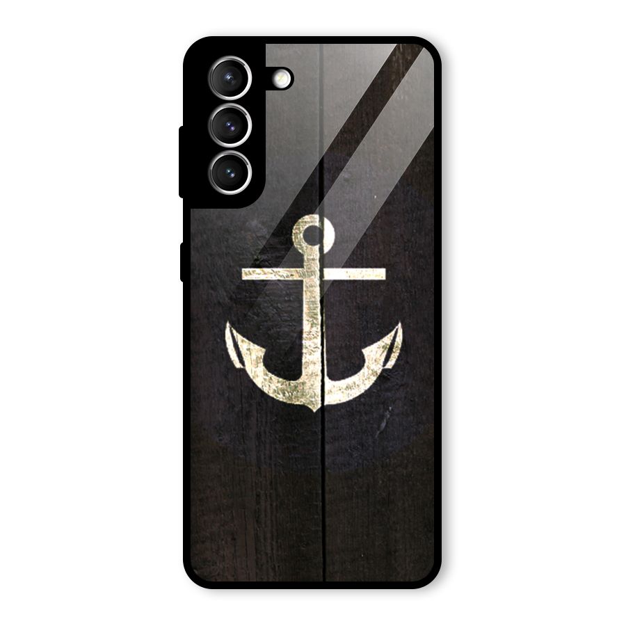Wood Anchor Glass Back Case for Galaxy S21 5G
