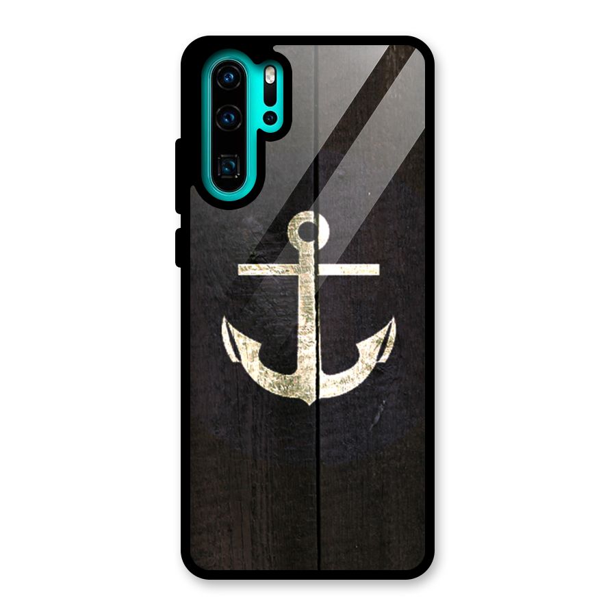 Wood Anchor Glass Back Case for Huawei P30 Pro