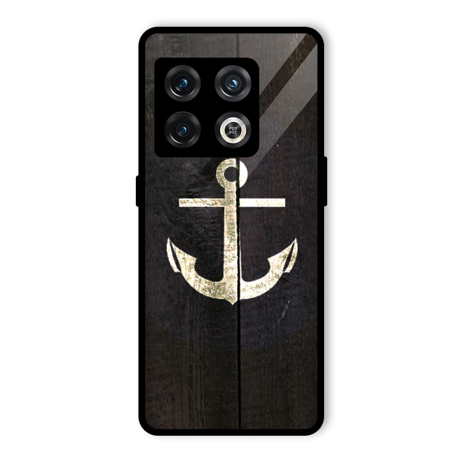 Wood Anchor Glass Back Case for OnePlus 10 Pro 5G