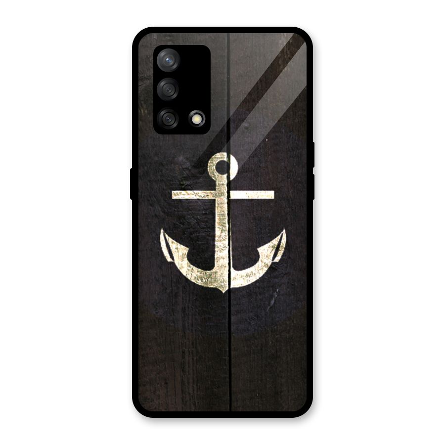 Wood Anchor Glass Back Case for Oppo F19