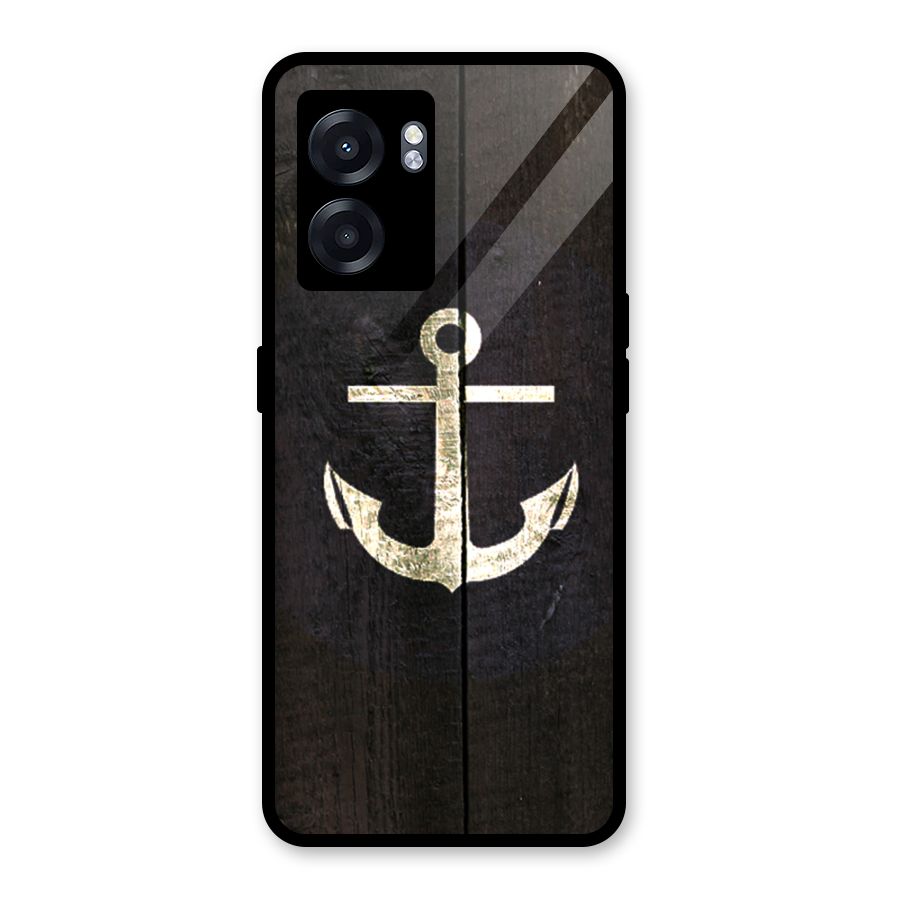 Wood Anchor Glass Back Case for Oppo K10 (5G)