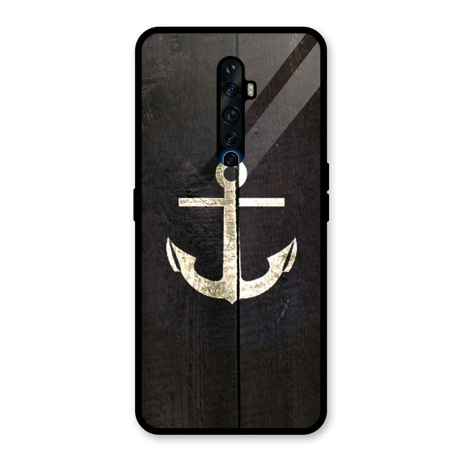 Wood Anchor Glass Back Case for Oppo Reno2 Z