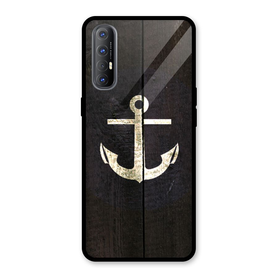 Wood Anchor Glass Back Case for Oppo Reno3 Pro