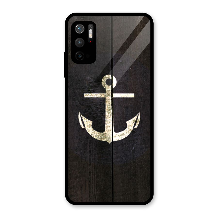 Wood Anchor Glass Back Case for Poco M3 Pro 5G