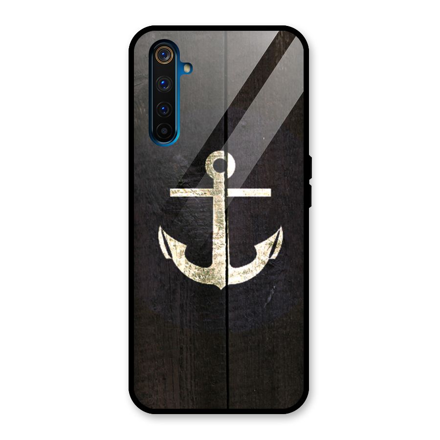Wood Anchor Glass Back Case for Realme 6 Pro