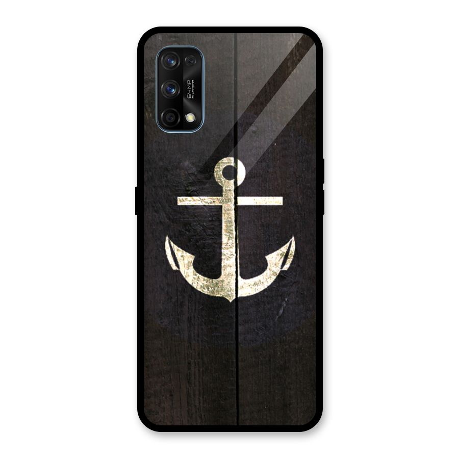 Wood Anchor Glass Back Case for Realme 7 Pro