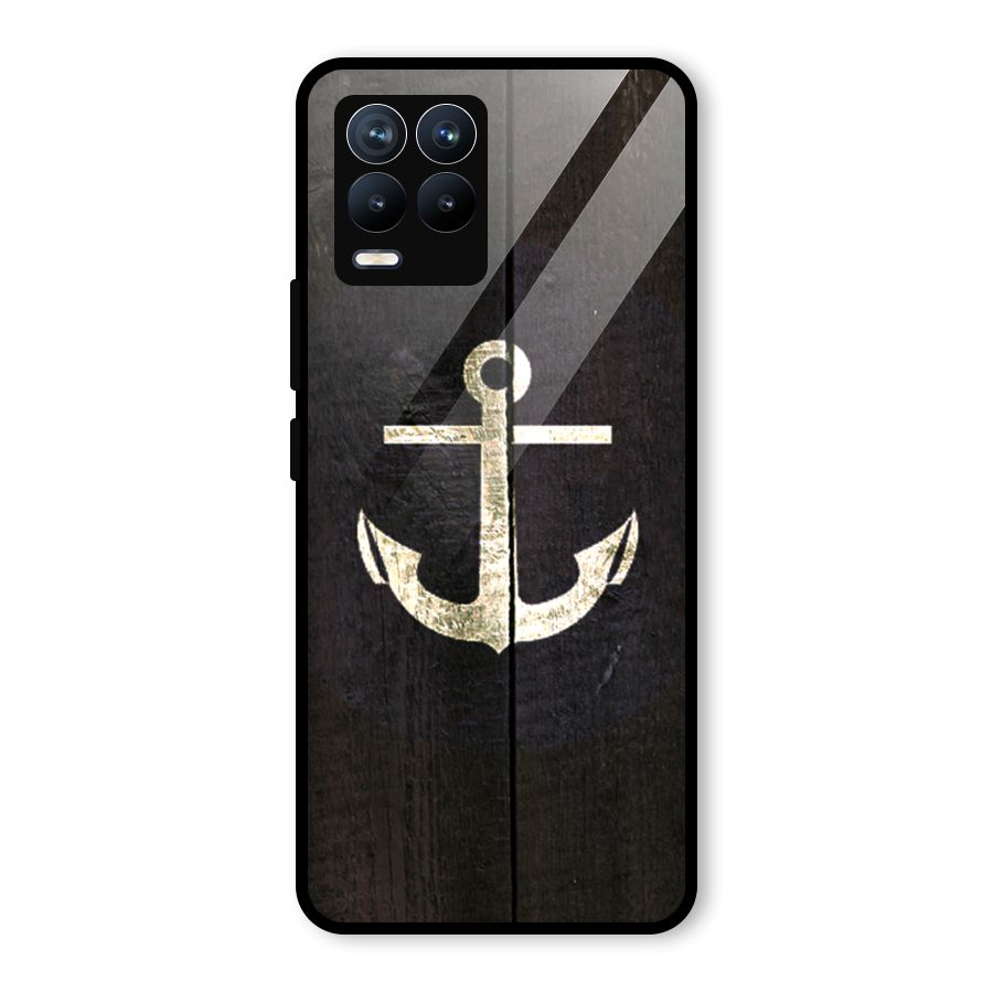 Wood Anchor Glass Back Case for Realme 8 Pro