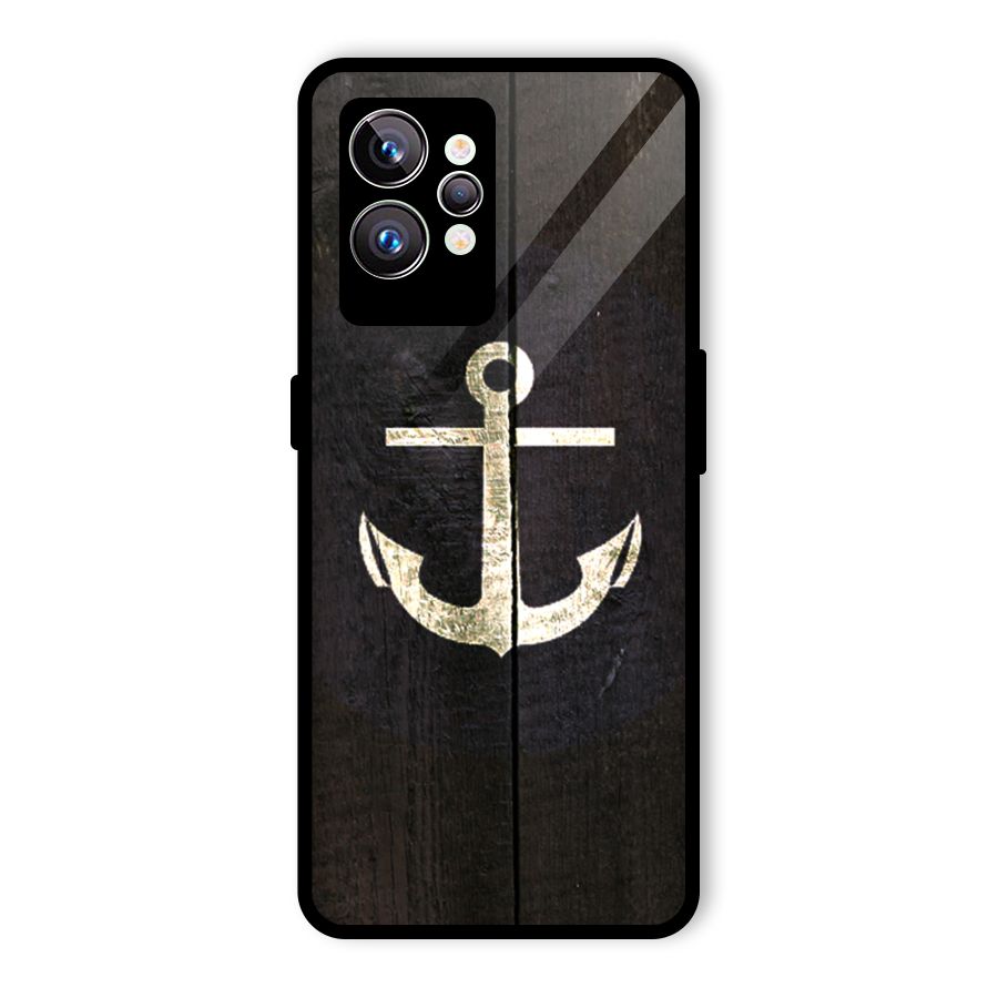 Wood Anchor Glass Back Case for Realme GT2 Pro