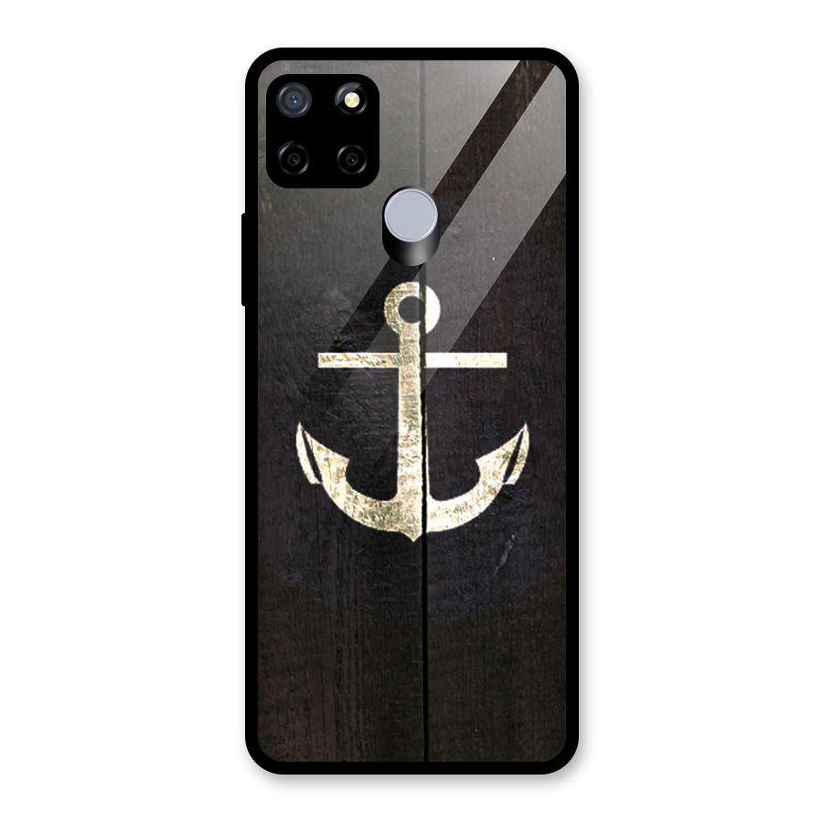 Wood Anchor Glass Back Case for Realme Narzo 30A