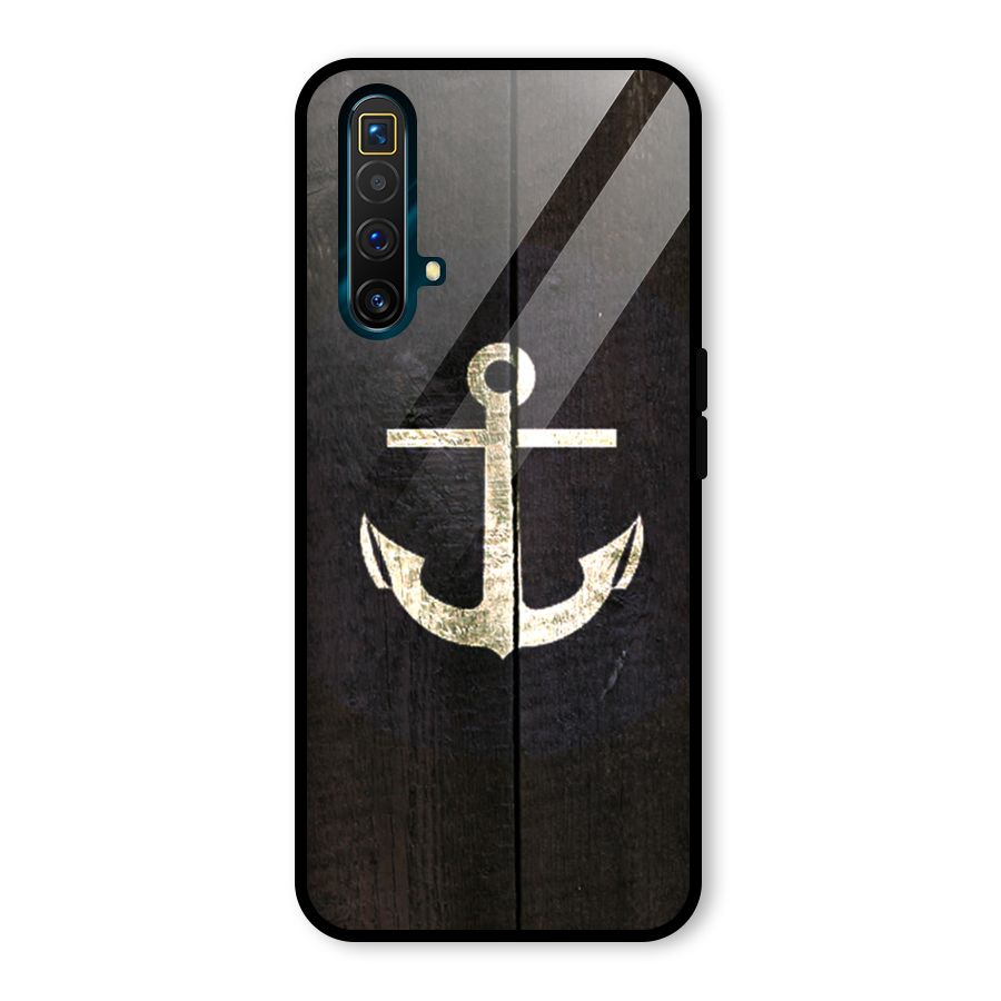 Wood Anchor Glass Back Case for Realme X3