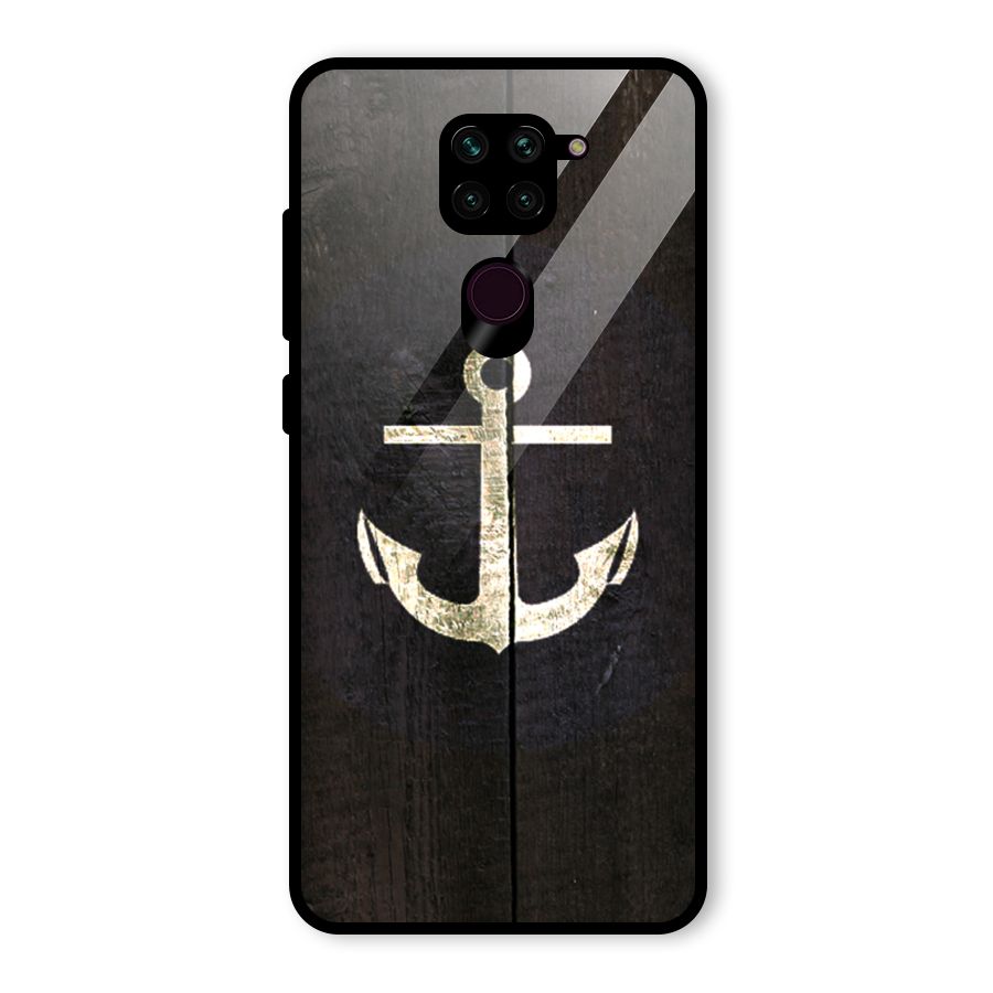 Wood Anchor Glass Back Case for Redmi Note 9