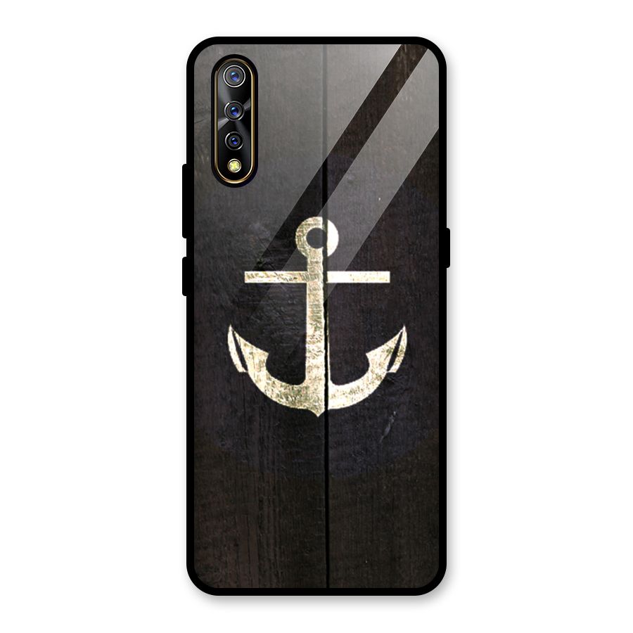 Wood Anchor Glass Back Case for Vivo S1