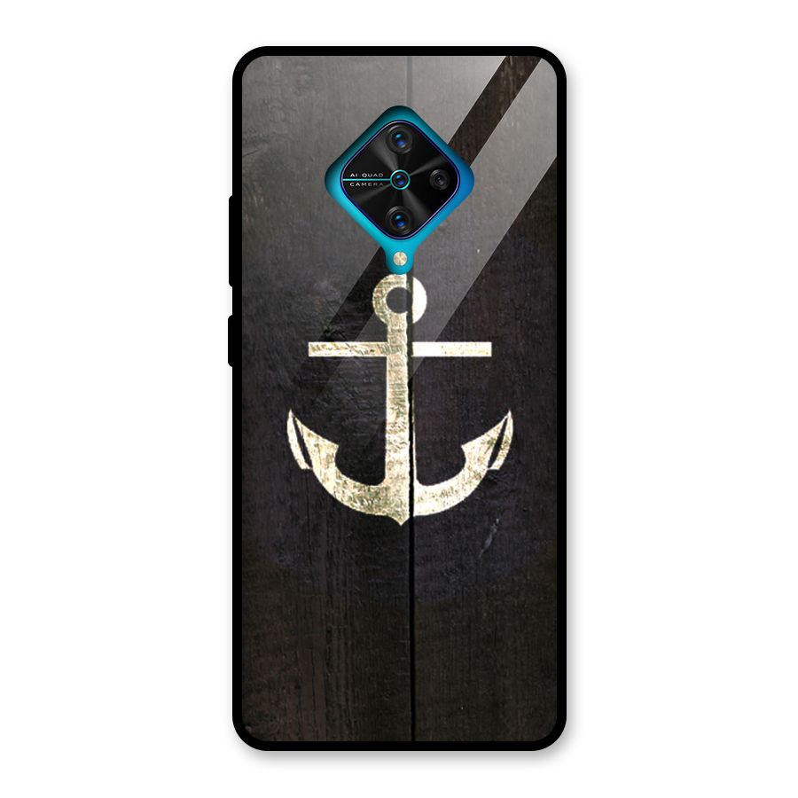 Wood Anchor Glass Back Case for Vivo S1 Pro