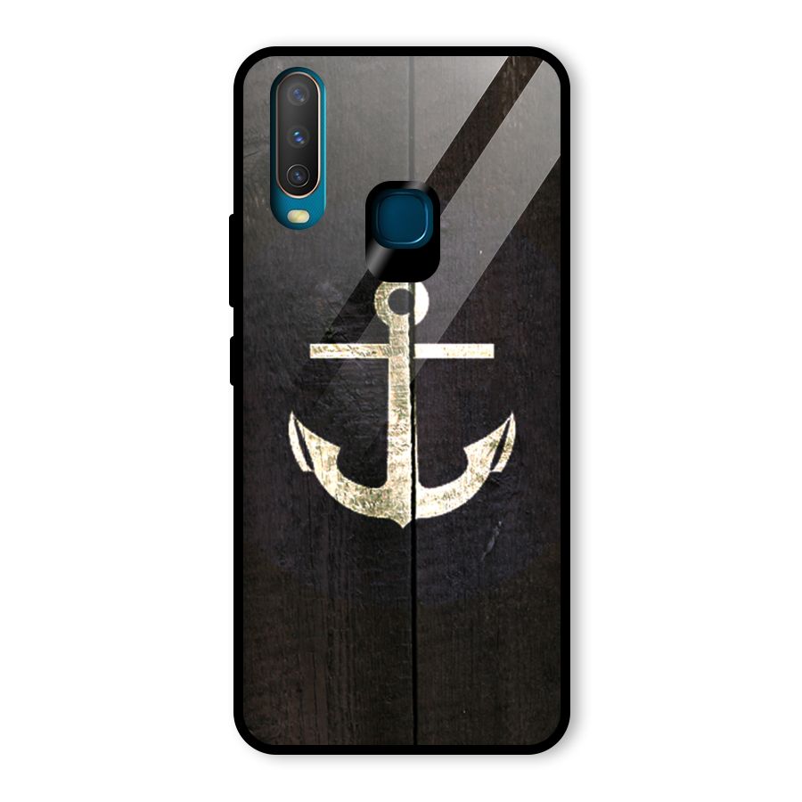 Wood Anchor Glass Back Case for Vivo U10