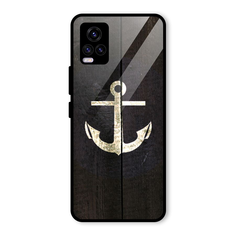 Wood Anchor Glass Back Case for Vivo V20