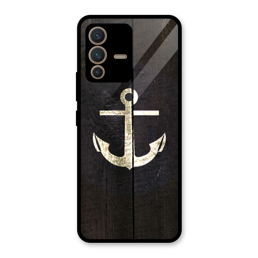 Wood Anchor Glass Back Case for Vivo V23 5G
