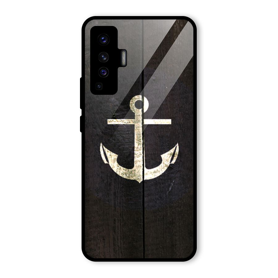 Wood Anchor Glass Back Case for Vivo X50