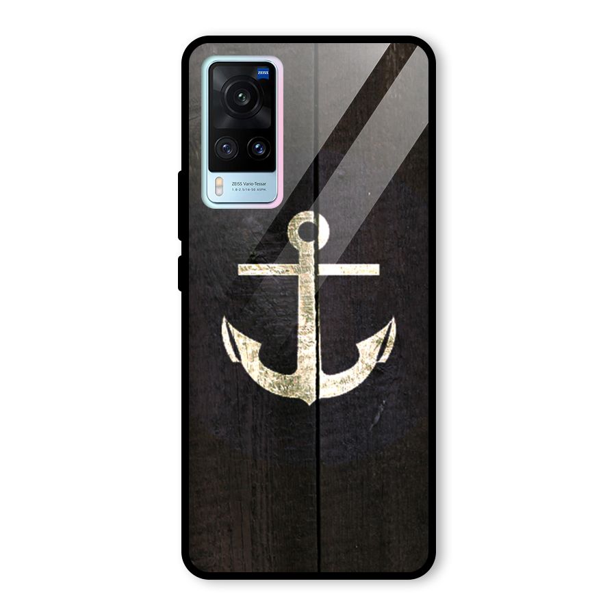 Wood Anchor Glass Back Case for Vivo X60