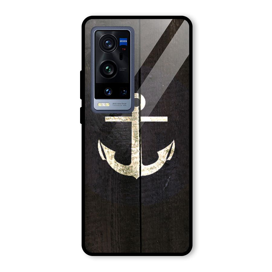 Wood Anchor Glass Back Case for Vivo X60 Pro Plus